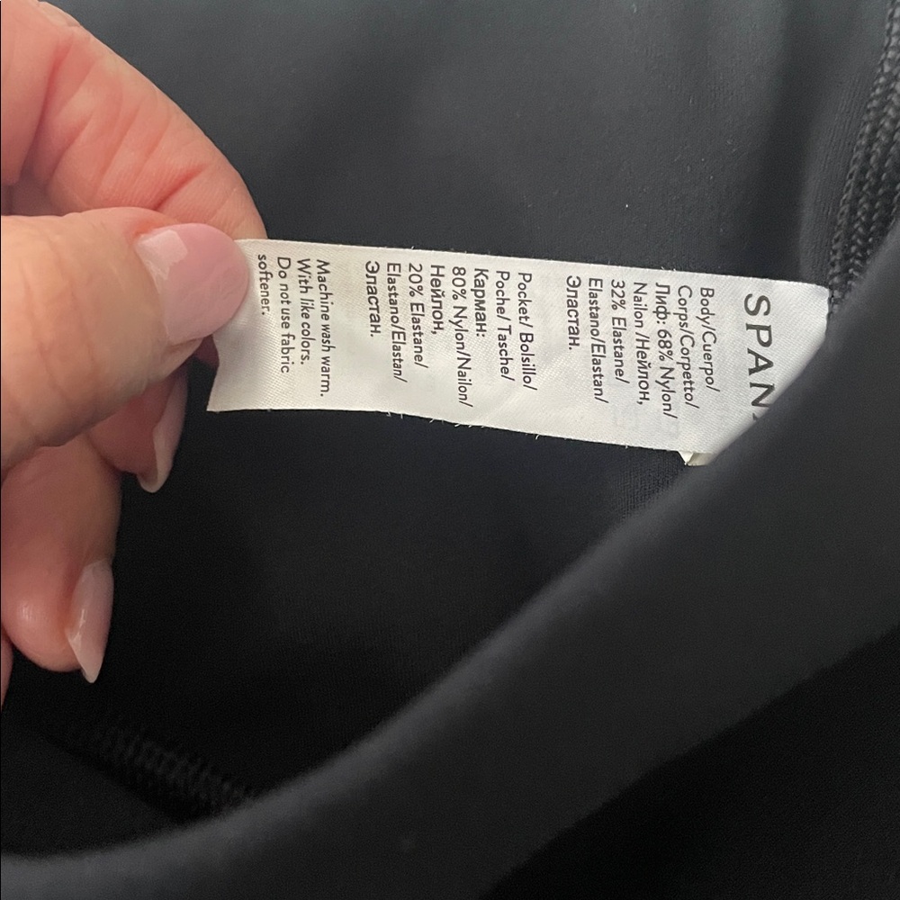SPANX Black Booty Boost High-Waist Sculpting Leggings, EUC. - Picture 7 of 9